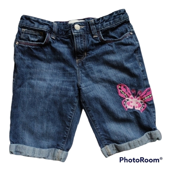 Old Navy youth girls jean bermuda shorts size 12 - Picture 1 of 4